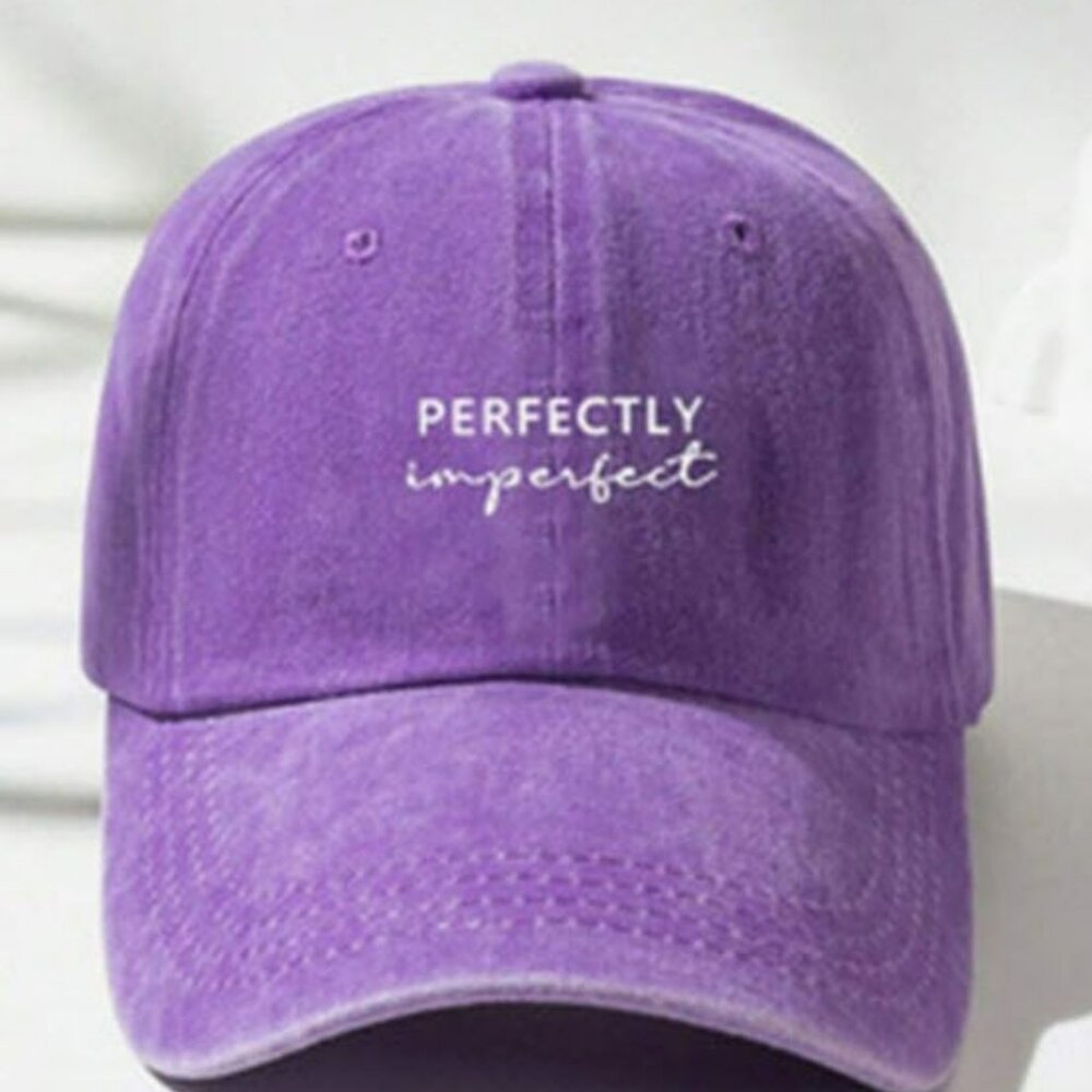 Perfectly Imperfect Purple Baseball Cap